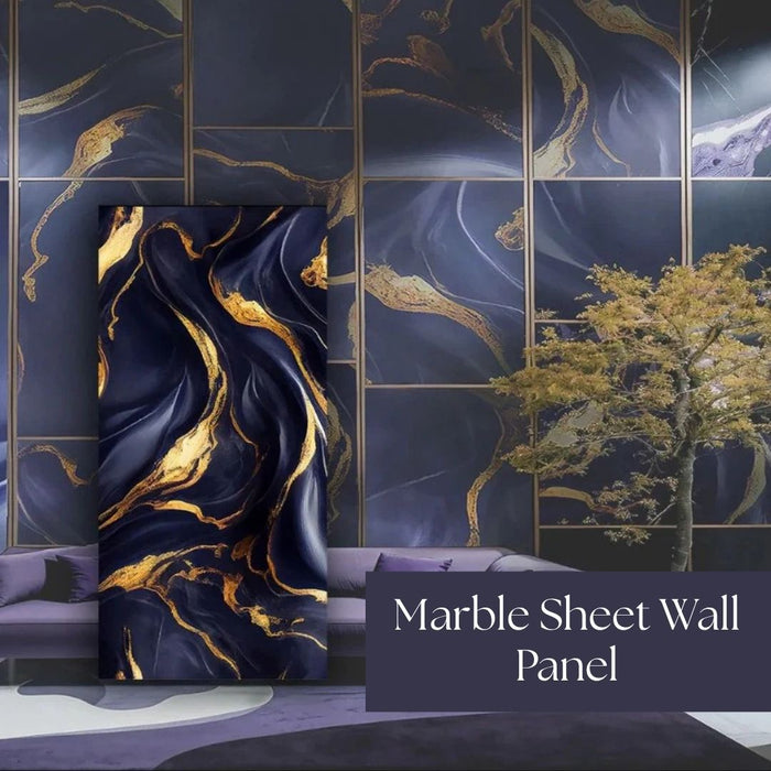 2/10FT Waterproof Wood Grain UV Marble Sheet Wall Panel for Home Decoration - DY2429