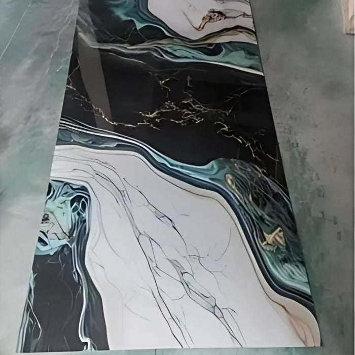 2/10FT Waterproof Wood Grain UV Marble Sheet Wall Panel for Home Decoration - DY2439