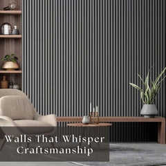 2/10FT Wooden Acoustic Panels - Grey Panel
