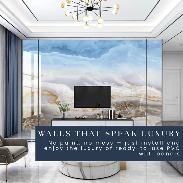 4/8FT 3D PVC Marble Wall Panels - BLD-193