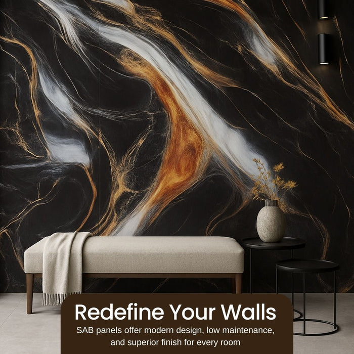 2/10FT Waterproof Wood Grain UV Marble Sheet Wall Panel for Home Decoration - DY2431