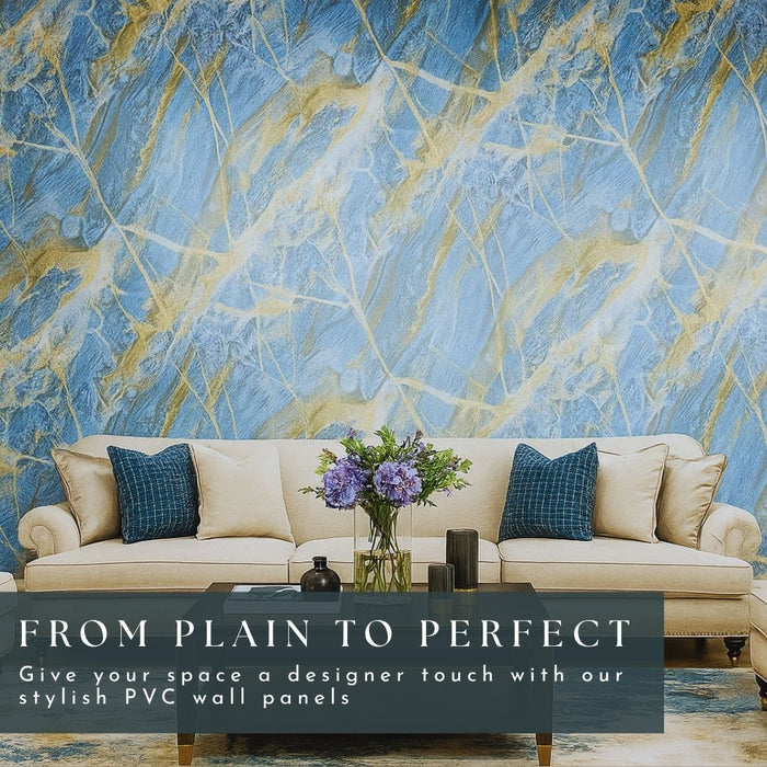 2/10FT Waterproof Wood Grain UV Marble Sheet Wall Panel for Home Decoration - LJ24827T