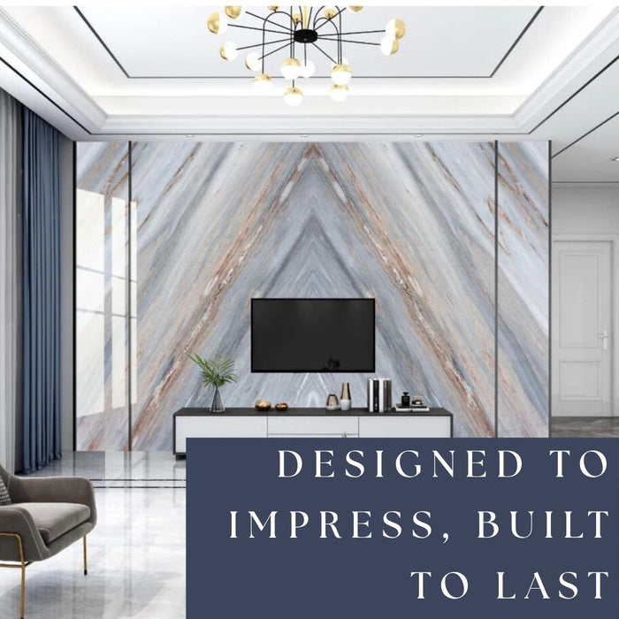 4/8FT 3D PVC Marble Wall Panels - BLD-082