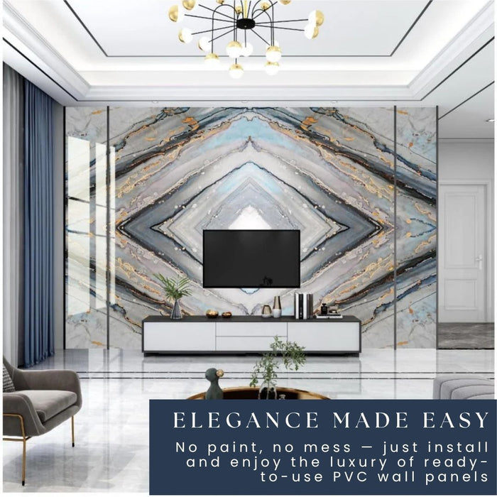 4/8FT 3D PVC Marble Wall Panels - BLD-1065
