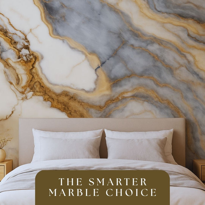 2/10FT Waterproof Wood Grain UV Marble Sheet Wall Panel for Home Decoration - DY2444