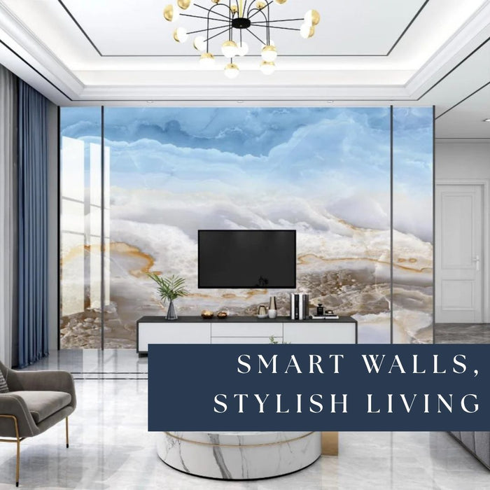 4/8FT 3D PVC Marble Wall Panels - BLD-193