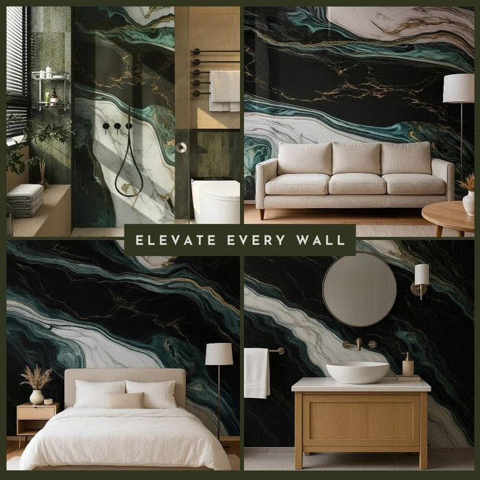 2/10FT Waterproof Wood Grain UV Marble Sheet Wall Panel for Home Decoration - DY2439