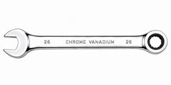 26mm Ratcheting Chrome Vanadium Combination Wrench CRV Metric Hand Tool