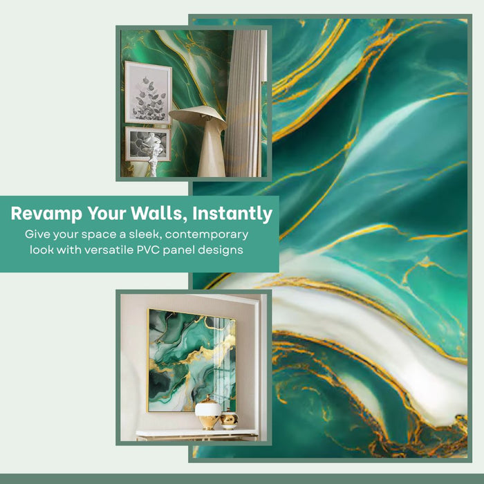 2/10FT Waterproof Wood Grain UV Marble Sheet Wall Panel for Home Decoration - DY2428