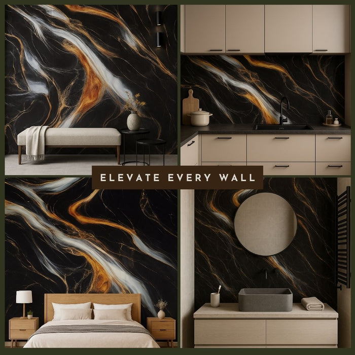 2/10FT Waterproof Wood Grain UV Marble Sheet Wall Panel for Home Decoration - DY2431