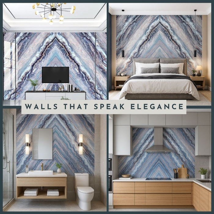 4/8FT 3D PVC Marble Wall Panels - BLD-946