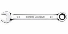 23mm Ratcheting Chrome Vanadium Combination Wrench CRV Metric Hand Tool