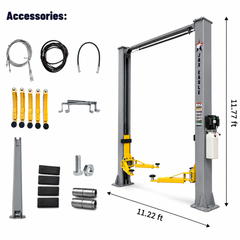 JAX EAGLE 2-Post Hydraulic Car Lift – 4000KG Heavy-Duty Auto Hoist