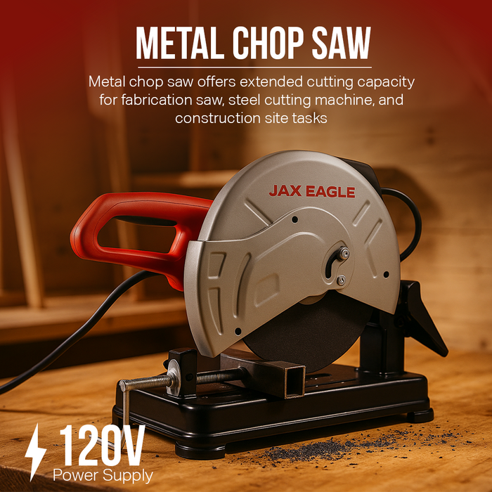 14-Inch (355mm) Metal Chop Saw CS2800PLUS – 2800W Heavy-Duty Cut Off Tool Machine