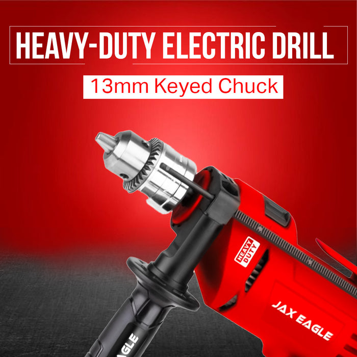 Impact Drill - ID780 Heavy-Duty Electric Power Drill for Concrete, Metal, and Wood