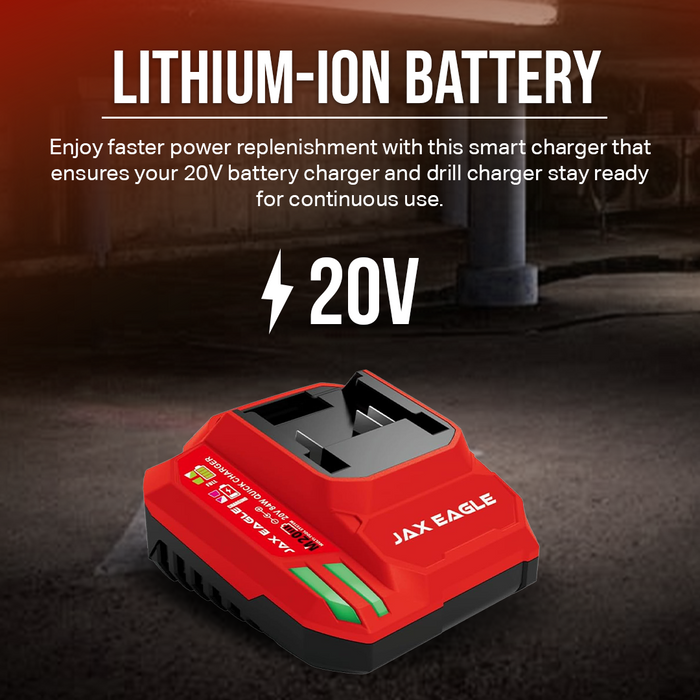 MC40 20V 4.0A Fast Charger for Lithium-Ion Power Tool Battery Packs