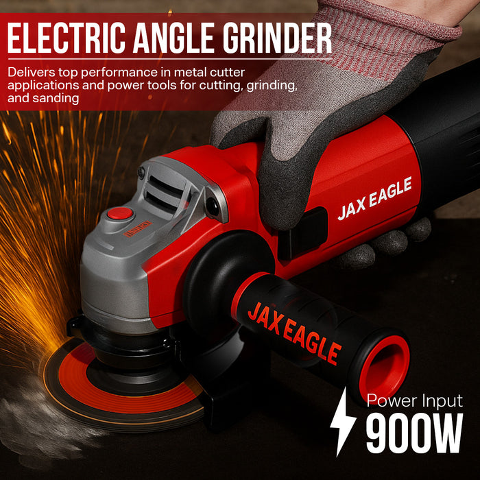 Power Angle Grinder - AG900R Heavy-Duty Corded Grinder for Cutting, Grinding & Polishing