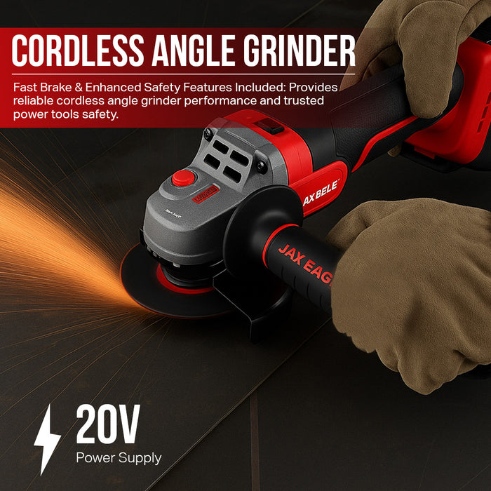 20V Cordless Brushless Angle Grinder | 4-1/2 Inch, 3-Speed Modes – AG125S