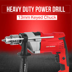 Impact Drill - ID1100 Heavy-Duty Electric Power Drill for Concrete, Metal, and Wood