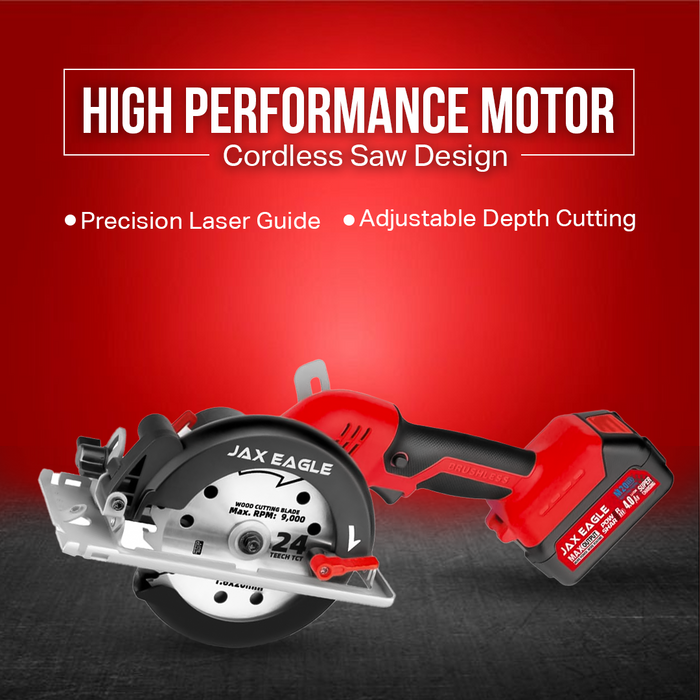 20V Cordless Circular Saw with Brushless Motor and Precision Laser Guide - CS05BL