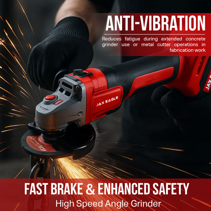20V Cordless Brushless Angle Grinder | 4-1/2 Inch, 3-Speed Modes – AG125S