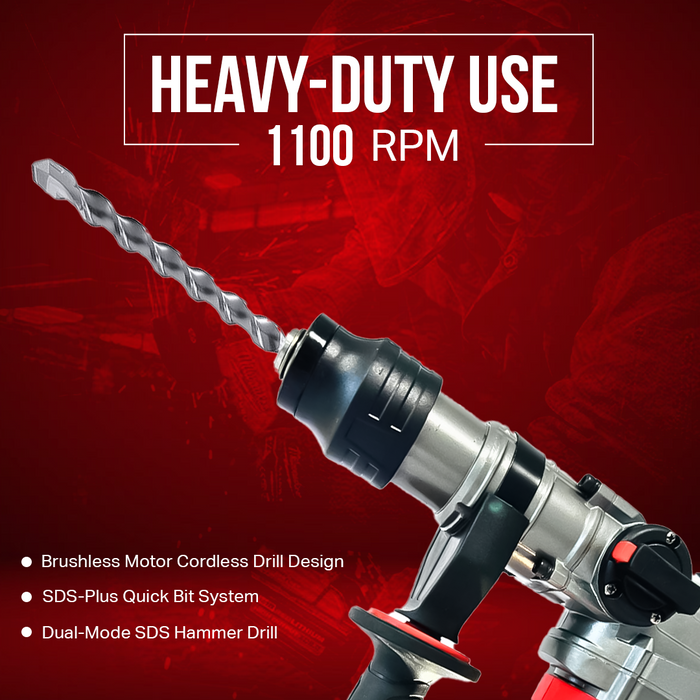 RH2702BL 20V Cordless Drill, Brushless SDS Hammer Drill with 3.8J Impact Energy