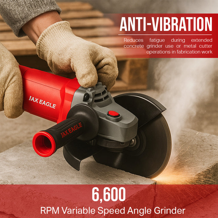 Angle Grinder - AG2400 Heavy-Duty Corded Power Angle Grinder for Cutting & Grinding