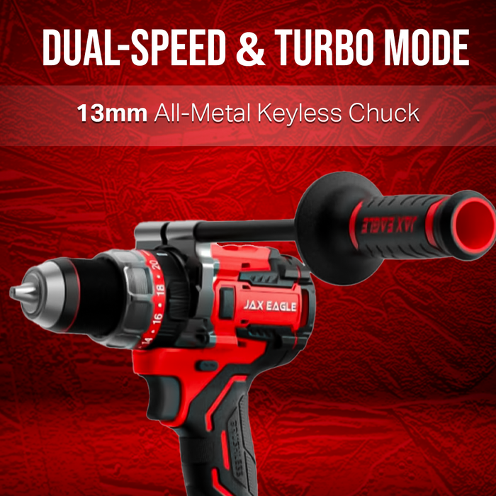KB13150PRO 20V Cordless Drill, Brushless Impact Drill with 150Nm Torque, 13mm Chuck, Dual Speed, Hammer Drill