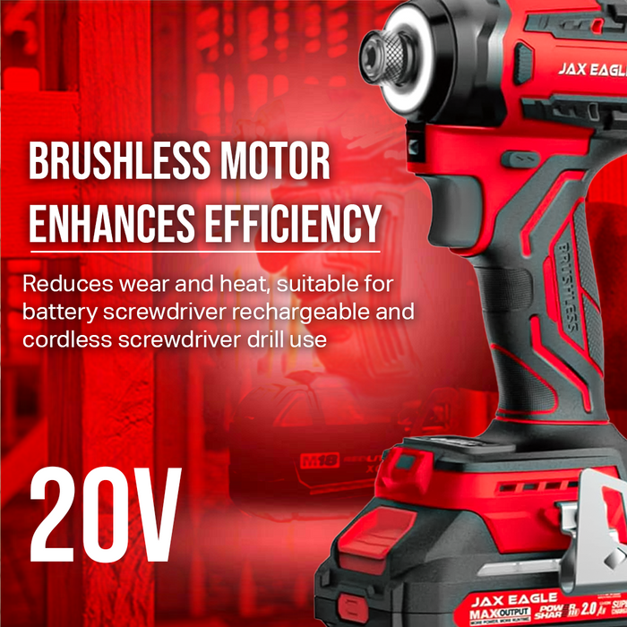 CV250PRO 20V Cordless Screwdriver, Electric Screwdriver with 250Nm Torque, 4-Speed Power Screwdriver