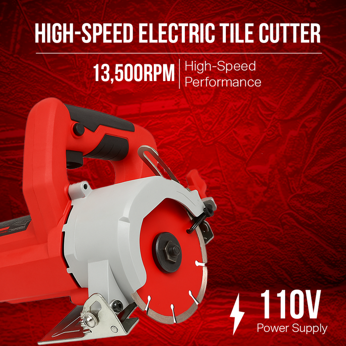 110mm Marble Cutter CS1350 High-Speed Electric Stone & Tile Cutting Saw
