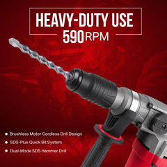 RH4002 Heavy-Duty Rotary Hammer Drill – 1600 W SDS Plus Electric Drill