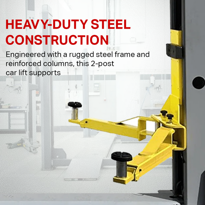 JAXEAGLE 2 Post Automotive Car Lift, 8500 lbs Capacity, 110V 60HZ Powerful Motor with Single Point Lock Release