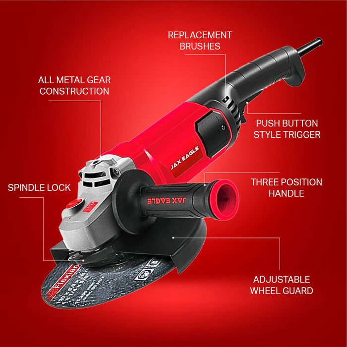Angle Grinder - AG2400 Heavy-Duty Corded Power Angle Grinder for Cutting & Grinding