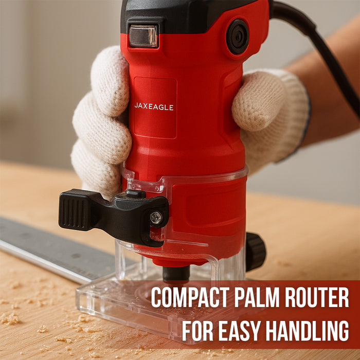 WT635M Router Tool 580W High-Speed Wood Router 32,000 RPM Electric Trim Router Compact Palm Router Plunge Router for Woodworking Edge