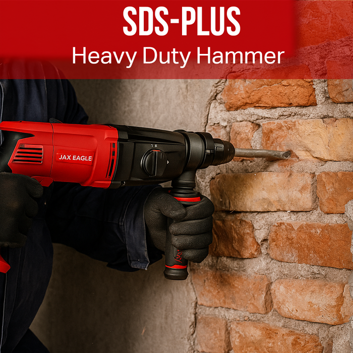 Rotary Hammer - RH2603PLUS Heavy-Duty SDS-Plus Hammer Drill for Concrete, Masonry & Demolition