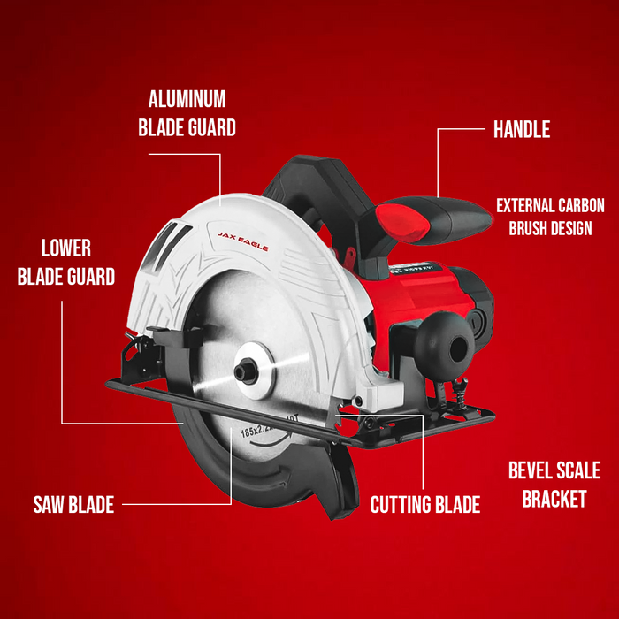 185mm Circular Saw - CS1500 High-Performance Electric Wood Cutting Saw