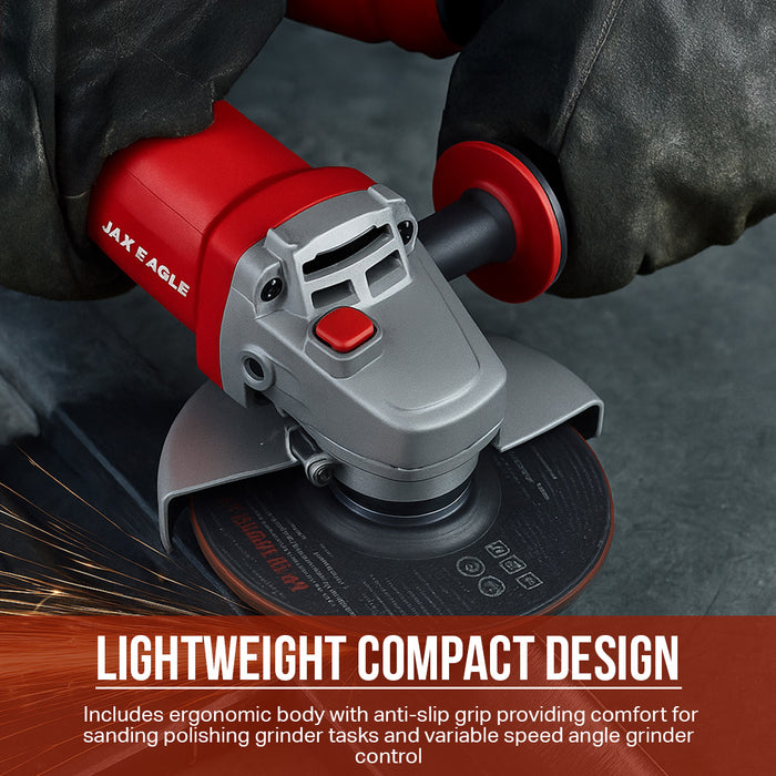 Power Angle Grinder - AG900R Heavy-Duty Corded Grinder for Cutting, Grinding & Polishing