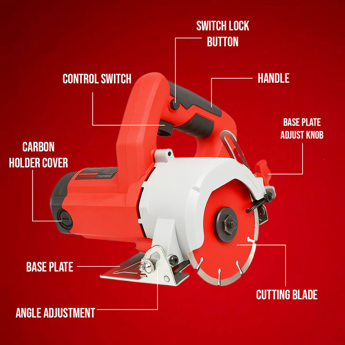 110mm Marble Cutter CS1350 High-Speed Electric Stone & Tile Cutting Saw