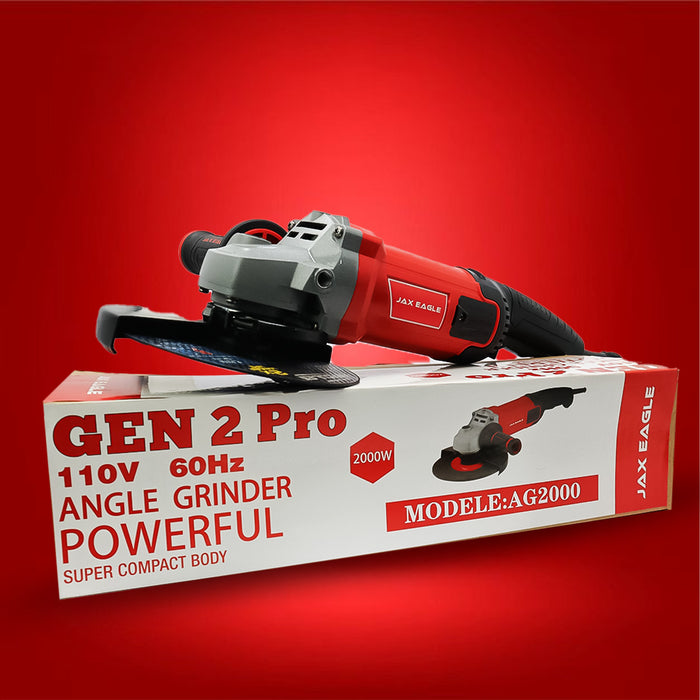 Angle Grinder - AG2000 Heavy-Duty Corded Power Angle Grinder for Cutting & Grinding