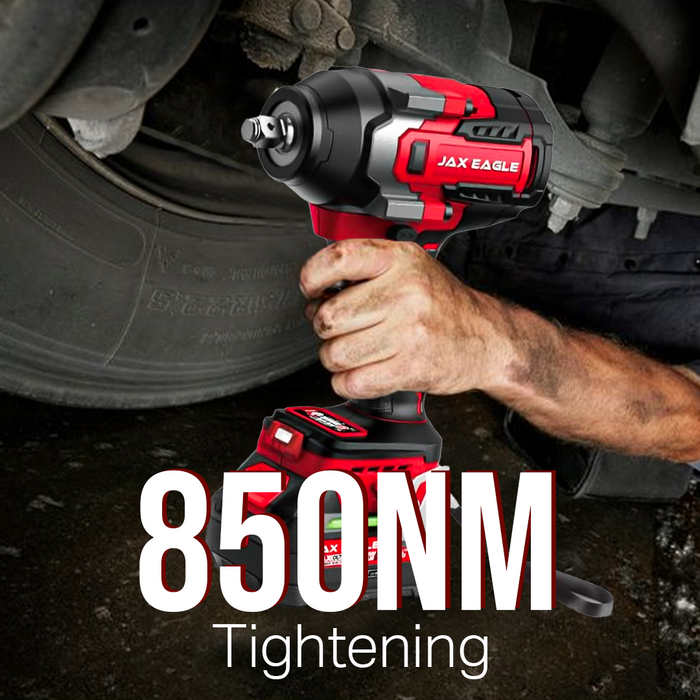 IW850PRO 20V Brushless Cordless Impact Wrench, 1/2 Inch Impact Gun, 850Nm Torque, Electric Impact Wrench