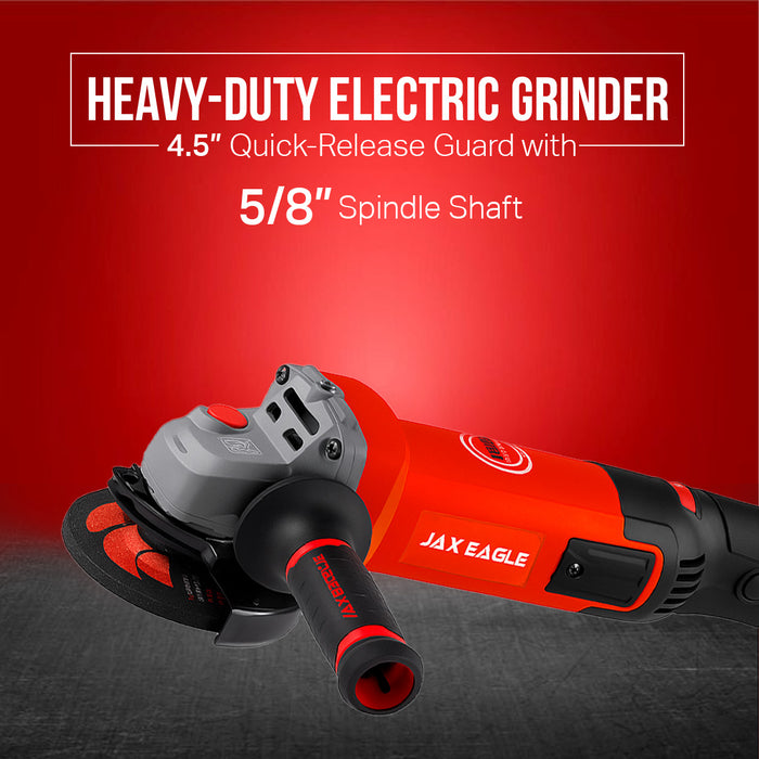 Power Angle Grinder - AG1350EC  Variable Speed Corded Grinder for Cutting, Grinding & Polishing