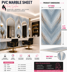 4 × 8 FT 3D PVC Marble Wall Panels - BLD-054