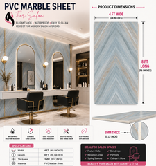 4 ×8 FT 3D PVC Marble Wall Panel– Waterproof Interior Decorative Panel BLD-082