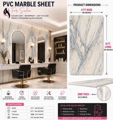 4 × 8 FT 3D PVC Marble Wall Panels - BLD-1134