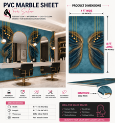 4 × 8 FT 3D PVC Marble Wall Panels - BLD-157