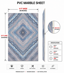 4 × 8 FT 3D PVC Marble Wall Panels - BLD-181