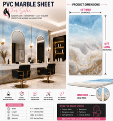 4 × 8 FT 3D PVC Marble Wall Panels - BLD-193