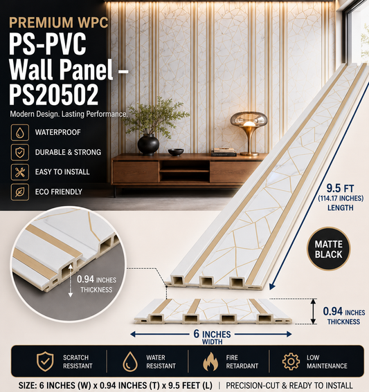 6 × 114.17 inches PS-PVC Wall Panel – PS20502
