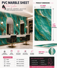 4 × 8 FT Waterproof Wood Grain UV Marble Sheet Wall Panel for Home Decoration - DY2428
