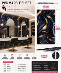 4 × 8 FT Waterproof Wood Grain UV Marble Sheet Wall Panel for Home Decoration - DY2429